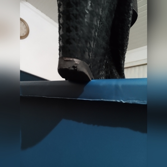 Pre-owned London Rebel Wedges, Black & Charcoal Houndstooth, size 8.5 - Picture 5 of 5